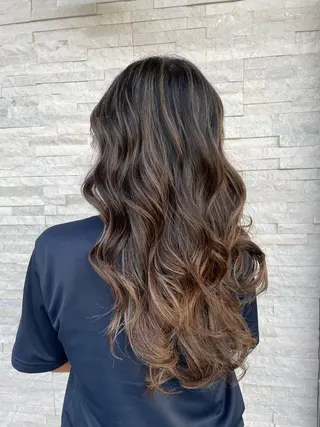 ロング カラー 🌸小掛🌸 豊橋外国人風カラーのヘアスタイル