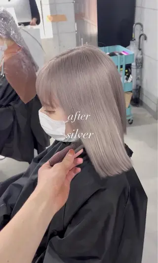 カラー UNBALANCE  OSAKA所属・縮毛矯正モデル 募集中Yuuriのヘアスタイル