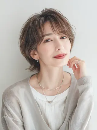 ショート メンズレディース カット無料🌼岩山のヘアスタイル