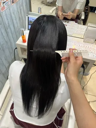 セミロング 【髪質改善カラー】 あむ·. ⟡ 🖤のヘアスタイル