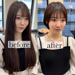 ショート amber池袋所属・美髪矯正・ブリーチ 矯正🫧秋元ゆたかのヘアスタイル