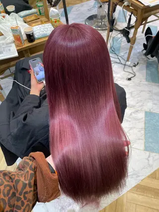 ミディアム カラー ヘアアレンジ 🌈似合わせカット/ 髪質改善/山本🌈のヘアスタイル