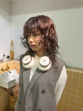 ミディアム udaハイトーン /ボブ/レイヤーのヘアスタイル