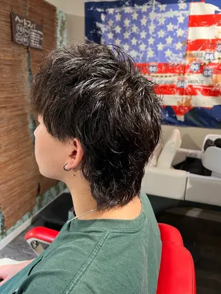 ミディアム SON＆MARLEY'S BAR BER所属・江口 沙良のヘアスタイル