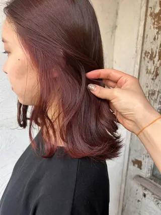 ミディアム カラー お任せヘア☘️☘️ 及川渚のヘアスタイル