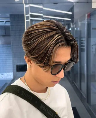 ショート カラー メンズ 森龍馬 メンズ専門美容師のヘアスタイル