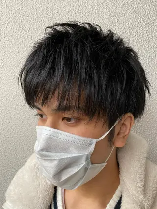 ミディアム メンズ 柳澤 和也のヘアスタイル