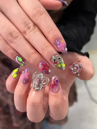 ネイル Hata nail 🎀個性派ニュアンスのネイルデザイン