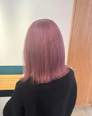 ミディアム カラー 聖斗 /ハイトーン/パーマのヘアスタイル