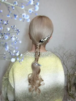 ロング hair make applause.所属・小賀 栞奈のヘアスタイル