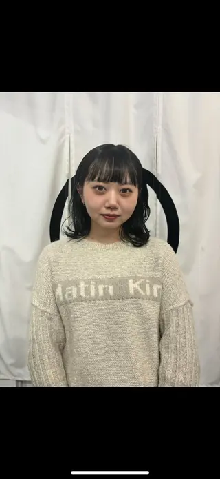 ミディアム カラー 亜海 /縮毛矯正のヘアスタイル