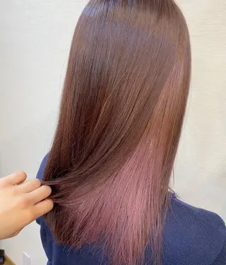 セミロング カラー yamaguchi kのヘアスタイル