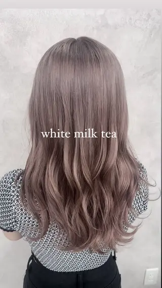 ロング カラー 💎色落ち綺麗に白肌 ラベンダー💎りんのヘアスタイル