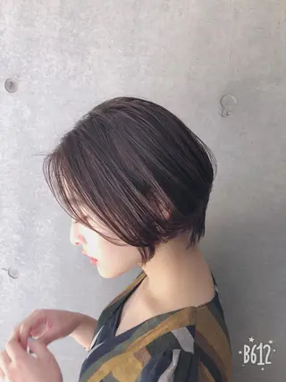 ショート カラー パーマ 巣山 竜一のヘアスタイル