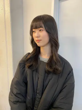 セミロング カラー 綾香 /透明感カラーのヘアスタイル