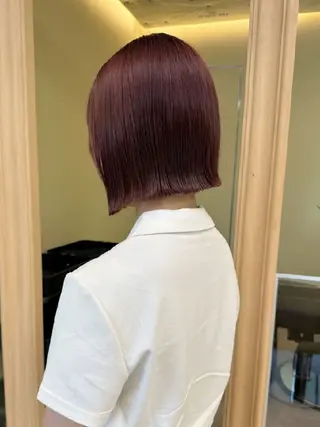 ショート 🌈扱いやすいボブ× ブリーチ🌈TAMEのヘアスタイル