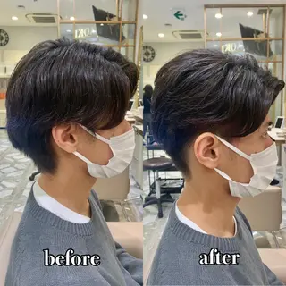 ショート カラー パーマ ヘアアレンジ メンズ キッズ ネイル マツエク・マツパ アイブロウ 《褒められる》 透明感カラー/小嶋のヘアスタイル