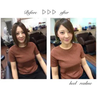 ショート ミディアム セミロング カラー パーマ ヘアアレンジ 成松 勇治のヘアスタイル