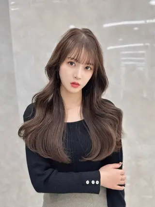 ロング カラー MAEUL luna所属・前髪顔周り/レイヤー 韓国/桔川恒のヘアスタイル