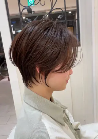 ショート カラー エマノン梅田茶屋町所属・✨艶髪ショート✨ 木場　裕由毅のヘアスタイル