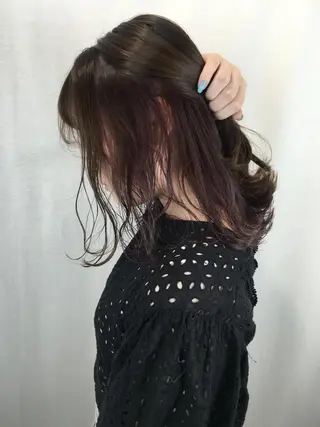 セミロング カラー 2nd所属・🤍2nd🤍田所 美希のヘアスタイル