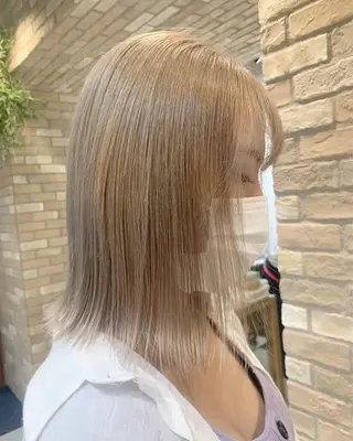 ミディアム カラー ハイトーンレイヤー 吉祥寺/nana🎀のヘアスタイル