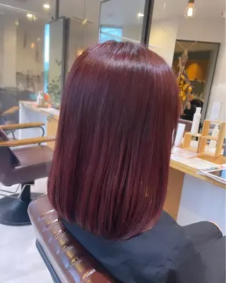 ミディアム カラー 北本 まどかのヘアスタイル