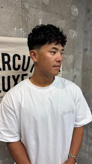パーマ FRANK’S BARBE(E)R THE STAND所属・sugo annaのヘアスタイル