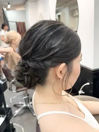 ヘアアレンジ アレンジ🎀暗髪🥣 FACE。らんのヘアスタイル