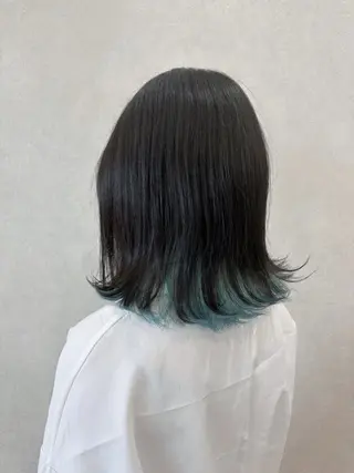 ミディアム カラー 中澤 壱太のヘアスタイル