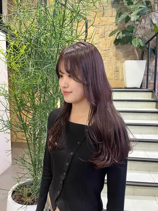 ロング カラー 海外girl🤎 透明感ベージュmaoのヘアスタイル