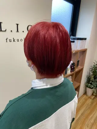 ショート カラー 三戸 修平のヘアスタイル