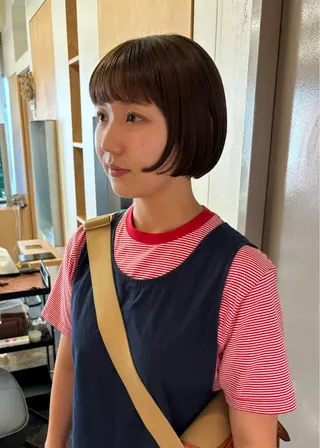 ショート カラー 西山 紗耶香🪽 透明感カラー/ボブのヘアスタイル