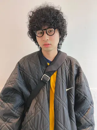 ロング パーマ メンズ メンズスタイリスト リュウジのヘアスタイル