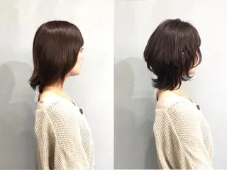 ミディアム カラー ボブ/ショート/ 白髪染め/メンズ葛西のヘアスタイル