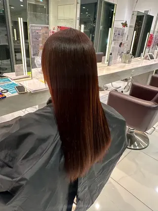 ロング カラー パーマ 似合わせレイヤー 海外風レイヤーmioのヘアスタイル