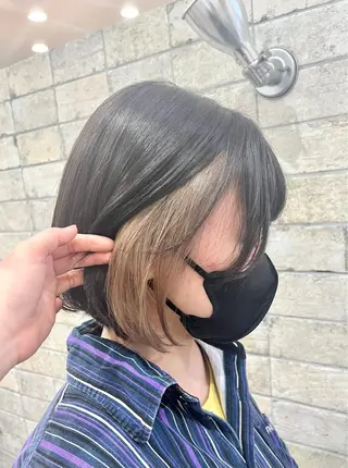 ミディアム カラー 橋本 桂のヘアスタイル
