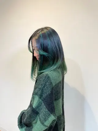 ミディアム カラー 🧬艶髪エク向井 琉矢🧬のヘアスタイル