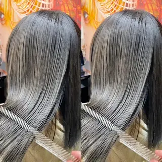 セミロング カラー 縮毛矯正/髪質改善/ 石橋代智のヘアスタイル