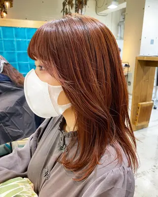 セミロング パーマ美容師 hanaのヘアスタイル
