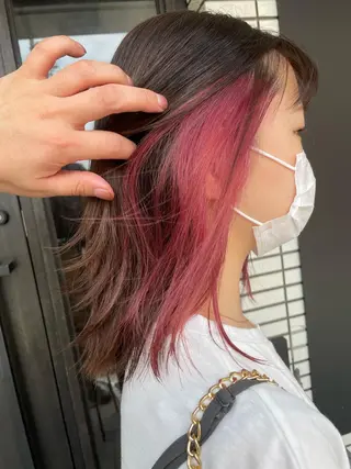 ミディアム カラー ⭐️ショート、ボブ 特化美容師⭐️祐介のヘアスタイル