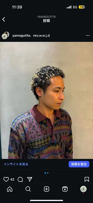 ショート パーマ メンズ 💈メンズ特化💈 テッペイのヘアスタイル