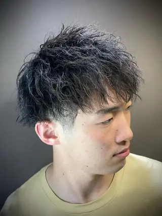ショート パーマ メンズ ⚡️メンズ特化⚡️ 倉林 隼大のヘアスタイル