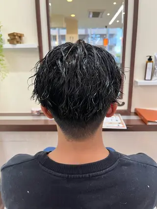 ショート パーマ メンズ AROH men's cut&men's perm 船橋店所属・🧊メンズ特化🧊 高木航希のヘアスタイル