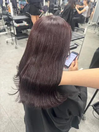 セミロング カラー 🎀愛されgirly ヘア🫧Ayakaのヘアスタイル