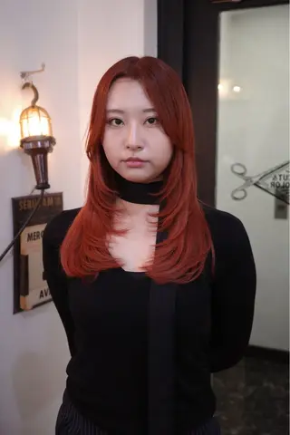 ロング カラー ハイトーンカラー ⭐️NAZUNAのヘアスタイル