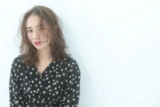 セミロング カラー パーマ ヘアアレンジ メンズ キッズ ネイル マツエク・マツパ MODEK's西宮店 マネージャー神道有基のヘアスタイル