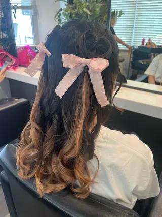 ロング ヘアアレンジ オタク特化🎀 顔まわり🎀ゆうなのヘアスタイル