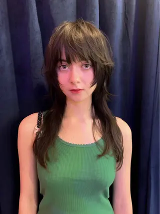 ミディアム カラー パーマ Ellen by artina 新宿店所属・Ellen KEIのヘアスタイル