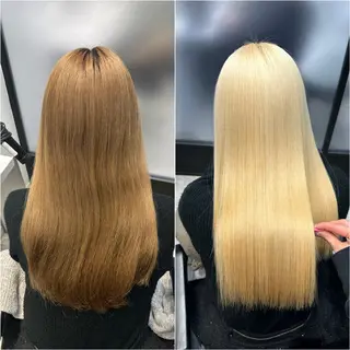 ロング カラー 艶髪ハイトーン ちひろ🌙+.°のヘアスタイル